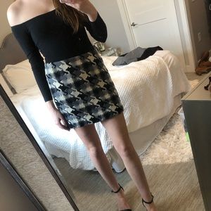J crew houndstooth skirt